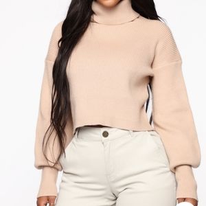 Cropped Turtleneck Sweater